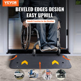 Darrahopens Hampers > Gift Hampers > Other Hampers VEVOR Upgraded Rubber Threshold Ramp, 3.8 cm Rise Wheelchair Ramp Doorway, Natural Curb Ramp Rated 15 tons Load Capacity, Non-Slip Textured Surface Rubber Curb Ramp for Wheelchair and Scooter