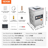 Darrahopens Hampers > Gift Hampers > Self Care Hampers Vevor DZ-400/2E Automatic Extra Deep Vacuum Sealer Food Vacuum Sealing Packing Machine 220V
