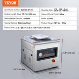 Darrahopens Hampers > Gift Hampers > Self Care Hampers Vevor DZ-400/2F Automatic Vacuum Sealer Food Vacuum Sealing Packing Machine 220V
