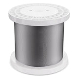 Darrahopens Hampers > Gift Hampers > Self Care Hampers VEVOR Wire Rope Kit, 3.18 mm 305 m 316 Stainless Steel Cable with Cutter and Gloves, 7.1KN Breaking Strength, 7x7 Strands Construction Marine Aircraft Grade for Handrail Stair Decking Fence Outdoors