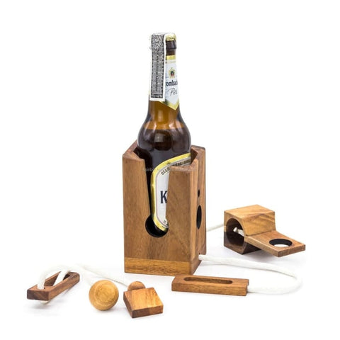 Darrahopens Hampers > Novelty > Beer Hampers Brainteaser beer bottle mystery lock puzzle- open the lock before you can have a drink! Great party gift