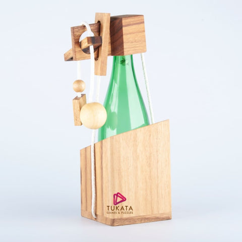 Darrahopens Hampers > Novelty > Beer Hampers Brainteaser wine bottle mystery lock puzzle- open the lock before you can have a drink! Great party gift