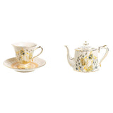 Darrahopens Hampers > Tea & Coffee Hampers Ears of wheat European afternoon tea coffee cups saucers and teapot