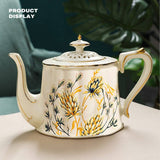 Darrahopens Hampers > Tea & Coffee Hampers Ears of wheat European afternoon tea coffee cups saucers and teapot