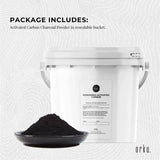 Darrahopens Health & Beauty 2.3Kg Activated Carbon Powder Coconut Charcoal Bucket Teeth Whitening Toothpaste
