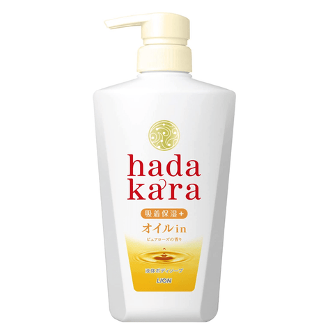Darrahopens Health & Beauty > Bath & Body [6-PACK] Lion Japan Hadakara Body Soap Body Wash Smooth Feel Type 480ml (2 Scent Available ) Pure Rose