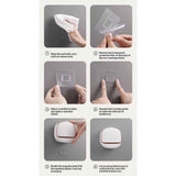 Darrahopens Health & Beauty > Bath & Body > Bar Soap 2 pack Adhesive Soap Holder for Shower Wall with Drainage Box, Waterproof Shower Bar Soap Holder Tray, Bathroom Stick on Soap Dish Wall Mounted,Kitchen Bath Hand Skin Soap Caddy Organizer,Light Green