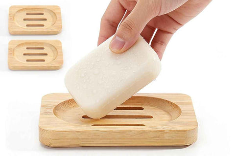Darrahopens Health & Beauty > Bath & Body > Bar Soap 2PCS Wood Soap Dish Storage Soap Holder Soap Tray For Home Bathroom