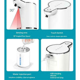 Darrahopens Health & Beauty > Bath & Body > Bar Soap Automatic Liquid Soap Dispenser, 350ml Wall Mount Touchless Soap Dispenser with Sensor,USB Rechargeable for Bathroom, Kitchen