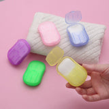 Darrahopens Health & Beauty > Bath & Body > Bath Additives 100Pcs Scented Foaming Paper Soap Portable Washing Sheets for Travel