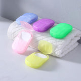 Darrahopens Health & Beauty > Bath & Body > Bath Additives 100Pcs Scented Foaming Paper Soap Portable Washing Sheets for Travel