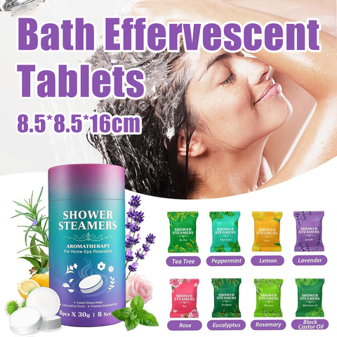 Darrahopens Health & Beauty > Bath & Body > Bath Additives Aromatherapy Bath Oil Tablets Moisturising Spa Shower Bomb Effervescent Salt