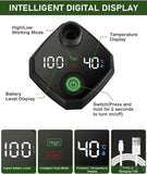Darrahopens Health & Beauty > Bath & Body > Bath Additives Portable shower pump, equipped with a rechargeable 6000mAh battery - outdoor shower, IPX7 waterproof, with temperature display - suitable for camping, car washing and pet car washing (gray)