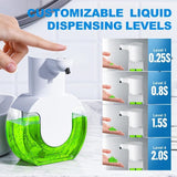 Darrahopens Health & Beauty > Bath & Body > Body Wash & Hand Soap Automatic Soap Dispenser Touchless Liquid Soap 420Ml, Automatic Liquid Soap Dispenser For Kitchen, With 4 Adjustable