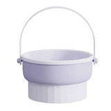 Darrahopens Health & Beauty > Cosmetic Storage 3 In 1 Makeup Brushes Cleaner Sponge Brush Washing Box Makeup Brush Drying Basket(Light Purple)