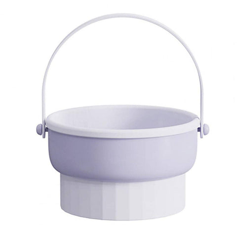 Darrahopens Health & Beauty > Cosmetic Storage 3 In 1 Makeup Brushes Cleaner Sponge Brush Washing Box Makeup Brush Drying Basket(Light Purple)