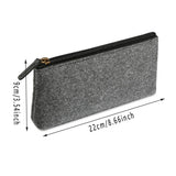 Darrahopens Health & Beauty > Cosmetic Storage > Cosmetic & Toiletry Bags 10PCS Large Capacity Felt Pencil Case Stationery Organizer Cosmetic Storage Bag