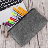 Darrahopens Health & Beauty > Cosmetic Storage > Cosmetic & Toiletry Bags 10PCS Large Capacity Felt Pencil Case Stationery Organizer Cosmetic Storage Bag