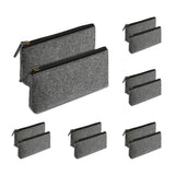 Darrahopens Health & Beauty > Cosmetic Storage > Cosmetic & Toiletry Bags 10PCS Large Capacity Felt Pencil Case Stationery Organizer Cosmetic Storage Bag
