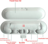 Darrahopens Health & Beauty > Cosmetic Storage > Cosmetic & Toiletry Bags 2-pack travel toothbrush case, electric toothbrush case, for Braun Oral-B electric toothbrush