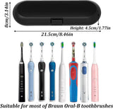 Darrahopens Health & Beauty > Cosmetic Storage > Cosmetic & Toiletry Bags 2-pack travel toothbrush case, electric toothbrush case, for Braun Oral-B electric toothbrush