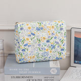 Darrahopens Health & Beauty > Cosmetic Storage > Cosmetic & Toiletry Bags 3SET Quilted Floral Makeup Bag Collection Cute Rabbit Pattern Cosmetic Pouch &Travel Toiletry Organizer & Pencil Case for School and Home