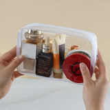 Darrahopens Health & Beauty > Cosmetic Storage > Cosmetic & Toiletry Bags 4-Piece Transparent Travel Toiletry Bag - Portable Makeup Bag - Multifunctional Waterproof Set - Skin Care & Makeup Bag