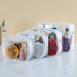 Darrahopens Health & Beauty > Cosmetic Storage > Cosmetic & Toiletry Bags 4-Piece Transparent Travel Toiletry Bag - Portable Makeup Bag - Multifunctional Waterproof Set - Skin Care & Makeup Bag