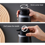 Darrahopens Health & Beauty > Cosmetic Storage > Cosmetic & Toiletry Bags 400ML Ceramic Stoneware Soap Dispenser Modern Design Lotion Pump Manual Bathroom - White