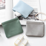 Darrahopens Health & Beauty > Cosmetic Storage > Cosmetic & Toiletry Bags 5pcs Lambskin Pocket Cosmetic Bag Makeup Pouch for Women Mini Makeup Bag Travel Storage -Waterproof Portable Squeeze Top Self-closing