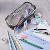 Darrahopens Health & Beauty > Cosmetic Storage > Cosmetic & Toiletry Bags 8PCS Waterproof Transparent Zipper Pencil Case Cosmetic Stationery Organizer Bag