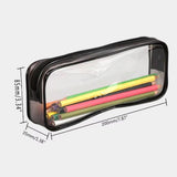 Darrahopens Health & Beauty > Cosmetic Storage > Cosmetic & Toiletry Bags 8PCS Waterproof Transparent Zipper Pencil Case Cosmetic Stationery Organizer Bag