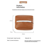 Darrahopens Health & Beauty > Cosmetic Storage > Cosmetic & Toiletry Bags Aesthetic Rectangle Tissue Box Cover, High Flat Box Tissues Holder Rectangular, Woven Textured,Orange coffee color（Only tissue box）