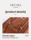 Darrahopens Health & Beauty > Cosmetic Storage > Cosmetic & Toiletry Bags Black Large Capacity PU Leather Makeup Bag Dual Zipper Cosmetic Case Waterproof Travel Toiletry Organiser with Brush Compartment