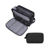 Darrahopens Health & Beauty > Cosmetic Storage > Cosmetic & Toiletry Bags Black Large Capacity Travel Toiletry Bag - Splash-Proof Organizer for Men's Business Trips & Swimming (24x11.7x16 cm)