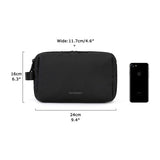 Darrahopens Health & Beauty > Cosmetic Storage > Cosmetic & Toiletry Bags Black Large Capacity Travel Toiletry Bag - Splash-Proof Organizer for Men's Business Trips & Swimming (24x11.7x16 cm)