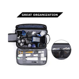 Darrahopens Health & Beauty > Cosmetic Storage > Cosmetic & Toiletry Bags Black Large Capacity Travel Toiletry Bag - Splash-Proof Organizer for Men's Business Trips & Swimming (24x11.7x16 cm)