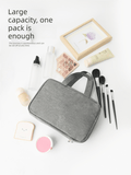 Darrahopens Health & Beauty > Cosmetic Storage > Cosmetic & Toiletry Bags Black Waterproof 4-Fold Hanging Toiletry Bag with Wet/Dry Separation for Australian Travel & Cosmetics