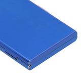 Darrahopens Health & Beauty > Cosmetic Storage > Cosmetic & Toiletry Bags Credit Card Holder Protector Stainless Steel Credit Card Wallet Business Card Case for Men and WomenBlue In Australia - Darrahopens