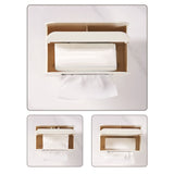 Darrahopens Health & Beauty > Cosmetic Storage > Cosmetic & Toiletry Bags Desktop Tissue Box Multifunction Tissue Storage Dispenser with Phone Holder Remote Control Organizer Cream White In Australia - Darrahopens