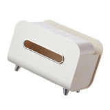 Darrahopens Health & Beauty > Cosmetic Storage > Cosmetic & Toiletry Bags Desktop Tissue Box Multifunction Tissue Storage Dispenser with Phone Holder Remote Control Organizer Cream White In Australia - Darrahopens
