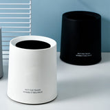 Darrahopens Health & Beauty > Cosmetic Storage > Cosmetic & Toiletry Bags Desktop Trash Can Animal Pattern Cute Portable Mini Waste Basket for Study Office 1.5L Black In Australia - Darrahopens