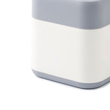 Darrahopens Health & Beauty > Cosmetic Storage > Cosmetic & Toiletry Bags Desktop Trash Can Cute Drop Resistant Portable Tiny Desktop Garbage Bin with Detachable Lid for Car and Home Snap On [Grey Beige] In Australia - Darrahopens