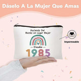 Darrahopens Health & Beauty > Cosmetic Storage > Cosmetic & Toiletry Bags Makeup bag - storage bag - birthday makeup bag - women's makeup bag - for women, girls, girlfriends, party gifts - pencil case - toiletry bag (1985)