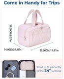 Darrahopens Health & Beauty > Cosmetic Storage > Cosmetic & Toiletry Bags Multi-Zip Makeup Bag - Toiletry Bag - Spacious Storage, Organized Layered Design with Carry Handle - Ideal for Travel & Daily Use（Black）