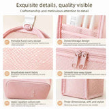 Darrahopens Health & Beauty > Cosmetic Storage > Cosmetic & Toiletry Bags Stand-Up Breathable Mesh Toiletry Organizer, Multifunctional Waterproof Travel Cosmetic Bag, Travel Cosmetic Bag - Gray