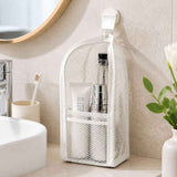 Darrahopens Health & Beauty > Cosmetic Storage > Cosmetic & Toiletry Bags Stand-Up Breathable Mesh Toiletry Organizer, Multifunctional Waterproof Travel Cosmetic Bag, Travel Cosmetic Bag - Gray