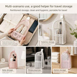 Darrahopens Health & Beauty > Cosmetic Storage > Cosmetic & Toiletry Bags Stand-Up Breathable Mesh Toiletry Organizer, Multifunctional Waterproof Travel Cosmetic Bag, Travel Cosmetic Bag - White