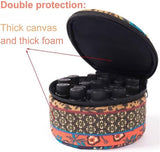 Darrahopens Health & Beauty > Cosmetic Storage > Cosmetic & Toiletry Bags Storage Bag - 1 Piece - Canvas Essential Oil Storage Bag - Cosmetic Storage Bag - Travel Bottle Storage Box
