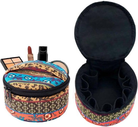 Darrahopens Health & Beauty > Cosmetic Storage > Cosmetic & Toiletry Bags Storage Bag - 1 Piece - Canvas Essential Oil Storage Bag - Cosmetic Storage Bag - Travel Bottle Storage Box